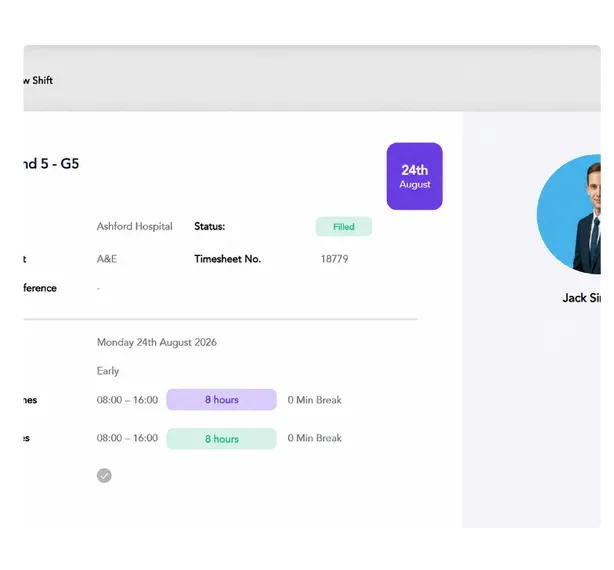 Accept Shift Requests Online foreground image